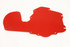 BMR Aluminum A/C Delete Panel - Red (1968 - 1972 A-Body) FP004R