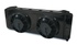Afco Racing Aluminum Black Heat Exchanger with dual fans 1999-04 Ford Lightning/F150 Double Pass 80249n-fsb