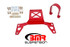 BMR Driveshaft Safety Loop - Front - 2-Piece Loop - Red (2007 - 2014 Shelby GT500) DSL020R