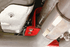 BMR Driveshaft Safety Loop - Front - Red (2011 - 2026 Mustang) DSL017R