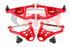 BMR A-Arm Kit - Red (1967 - 1969 F-Body / 1968-1974 X-Body) AA029R