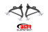 BMR A-Arms - Lower - Coilover - Adjustable - Rod End - Tall Ball Joint - Black (1979 - 1993 Mustang) AA039H