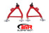 BMR A-Arms - Lower - Coilover - Adjustable - Rod End - Tall Ball Joint - Red (1994 - 2004 Mustang) AA045R