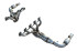 ARH Long Exhaust System 1-5/8" x 1-3/4" Header Catted Connect Pipe (2003-06 Viper Gen 3) VP-03158134LSWC