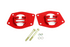 BMR Rear Upper Mount Coilover Conversion Kit Red (2010-2015 Camaro) CCK004R