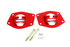 BMR Rear Coilover Conversion Kit Upper Mount - Red (2010 - 2015 Camaro) CCK004R