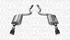 Corsa 3" Axle-Back Exhaust - Touring - 4.5" Single Black Tips (2015 - 2017 Mustang GT Coupe) 14329BLK