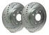 SP Performance Cross Drilled 336mm Vented Rotor w/Silver Zinc Plating (BMW 330I) - C06-314-P