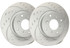 SP Performance Diamond Slot 296mm Dia. Vented Rotor w/Gray ZRC Coating (NISSAN ALTIMA) - D32-2118