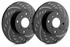 SP Performance Diamond Slot 262mm Solid Rotor w/Black Zinc Plating (Chrysler 200) - D53-036-BP