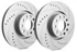 SP Performance Drilled And Slotted 256.1mm Vented Rotor w/Gray ZRC Coating (AUDI S4) - F01-218