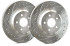 SP Performance Drilled And Slotted 275mm Dia. Solid Rotor w/Silver Zinc Plating (KIA RONDO) - F18-493-P