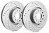 SP Performance Drilled And Slotted 300.2mm Vented Rotor w/Gray ZRC Coating (BUICK RENDEZVOUS) - F55-074