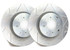 SP Performance Peak Series 352mm Dia. Vented Rotor w/Silver Zinc Plating (FORD Police Interceptor Sedan) - V54-5154-P
