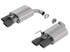 Borla Axle-Back Exhaust System - S-Type - Black Tips (2018 - 2023 Mustang GT - Active Exhaust) 11951BC