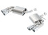 Borla Axle Back Exhaust - S-Type - Polished (2016 - 2024 Camaro 3.6L) 11926
