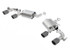 Borla Axle Back Exhaust - ATAK - Carbon Fiber w/Black Centers (2016 - 2024 Camaro SS w/Dual Mode) 11925CFBA