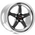 Weld 17x11 S71 Black Center Rear Wheel (2018-2024 Challenger Hellcat / Demon) 71MB7110W58A