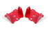 BMR Lower Solid Steel Motor Mount Kit - Engine Side - Red (1982 - 1992 F-Body 4Cyl) MM331R