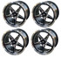 VMS Front & Rear Street Drag Wheel Set Polished Lip (05-20 Mustang)