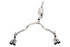 Corsa 3.5" Cat-Back Exhaust - Sport - Dual Rear Exit - Polished Tips (2021 - 2026 Suburban / Yukon XL / Denali XL - 6.2L) 21130