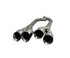 MRT Street Race Axle-Back Exhaust - Quad Tips (2018 - 2023 Mustang GT) 91U921