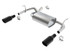 Borla Axle-Back Exhaust System - Touring - Black Tips (2012 - 2018 Wrangler) 11834BC