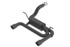 Borla Axle-Back Exhaust System - S-Type - Satin Black Coated (2018 - 2026 Wrangler) 11956CB