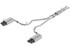 Borla Catback Exhaust System - ATAK - Black Chrome Tips (2020 - 2026 Explorer ST / 2020 - 2025 Aviator) 140821BC