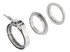 Borla 3" Universal Stainless Steel 3pc V-Band Clamp (Male and Female Flanges) 18009