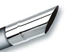 Borla Universal Polished Tip - Single Round Angle Cut (Inlet 2 1/2" / Outlet 2 1/2") 20107