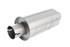 Borla Pro-XS Muffler - Universal - Notched Round (2.5" Center Inlet / 2.5" Center Outlet) 400497