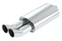 Borla Spitfire Boomer Mufflers -  Oval Long Body (2.25" Center Inlet / Dual 3" Round DTM Style Tips) 40059