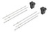 Borla Hanger & Isolator Kit (6 Hanger Rods / 2 Rubber Isolators) 60582