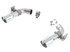 Borla Dual Mode NPP Valves Tip Kit - Polished Tips (2016 - 2024 Camaro SS / 2016 - 2024 Camaro LT1) 60605