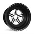 Race Star 63 Pro Forged 15x12 NBL Sportsman Black Anodized/Machined 5x5.00BC 5.00BS Wheel 63-512505001B