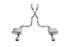 Corsa 2.75" Cat-Back Exhaust - Sport - 4.5" Polished Tips (2018 - 2026 Durango 392 6.4L) 21197