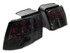 Raxiom 99-04 Ford Mustang Axial Series Altezza Style Tail Lights- Blk Housing (Smoked Lens) - 413422 Photo - Close Up