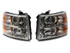 Raxiom 07-14 Chevrolet Silverado 1500 Axial OEM Rep Headlights- Chrome Housing (Clear Lens) - S122323 Photo - Close Up