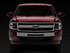Raxiom 07-13 Chevrolet Silverado 1500 Axial Series Headlights w/ LED Bar- Blk Housing (Clear Lens) - S138003 Photo - Close Up