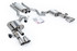 Milltek Resonated Quad Outlet Catback w/ Active Valves Brushed Titanium Tips (2024 Mustang EcoBoost S650) SSXFD436