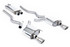 Milltek Dual Outlet Resonated Catback w/ Brushed Titanium Tips (2015-2024 Mustang EcoBoost) SSXFD224