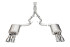 Corsa 3" Cat-Back Exhaust - Xtreme Valved - 4" Pro Series Slash Tips - Polished (2024 - 2026 Mustang GT Fastback - Active Exhaust) 21259