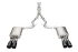 Corsa 3.0" Cat-Back Exhaust - Xtreme Valved - 4" Black Straight Tips (2024 - 2026 Mustang GT Coupe) 21260BLK