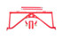 BMR Seat Belt Harness Bar - Red (2016 - 2024 Camaro) HB360R