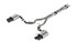 Borla Cat-Back Exhaust System - ATAK - Dual Split Rear - Black Tips (2024 - 2026 Mustang GT - NO Active Exhaust) 140970BC