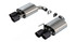Borla Axle-Back Exhaust System - S-Type - Carbon Fiber Tips (2024 - 2026 Mustang GT - Active Exhaust) 11985CFBA