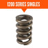 PAC Racing Circle Track 1200 Series Valve Spring 1.244 Single with Damper - Set of 16 - PAC-1200-16