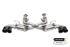 Corsa 3" Cat-Back Exhaust - AFM Valve - 4.5" Carbon Fiber Tips - Black (2020 - 2026 Corvette C8 - NPP) 21100CFBLK