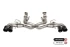 Corsa 3" Cat-Back Exhaust - Valve & Muffler Delete - 4.5" Carbon Fiber Tips - Black (2020 - 2026 Corvette C8 - NPP) 21105CFBLK-1
